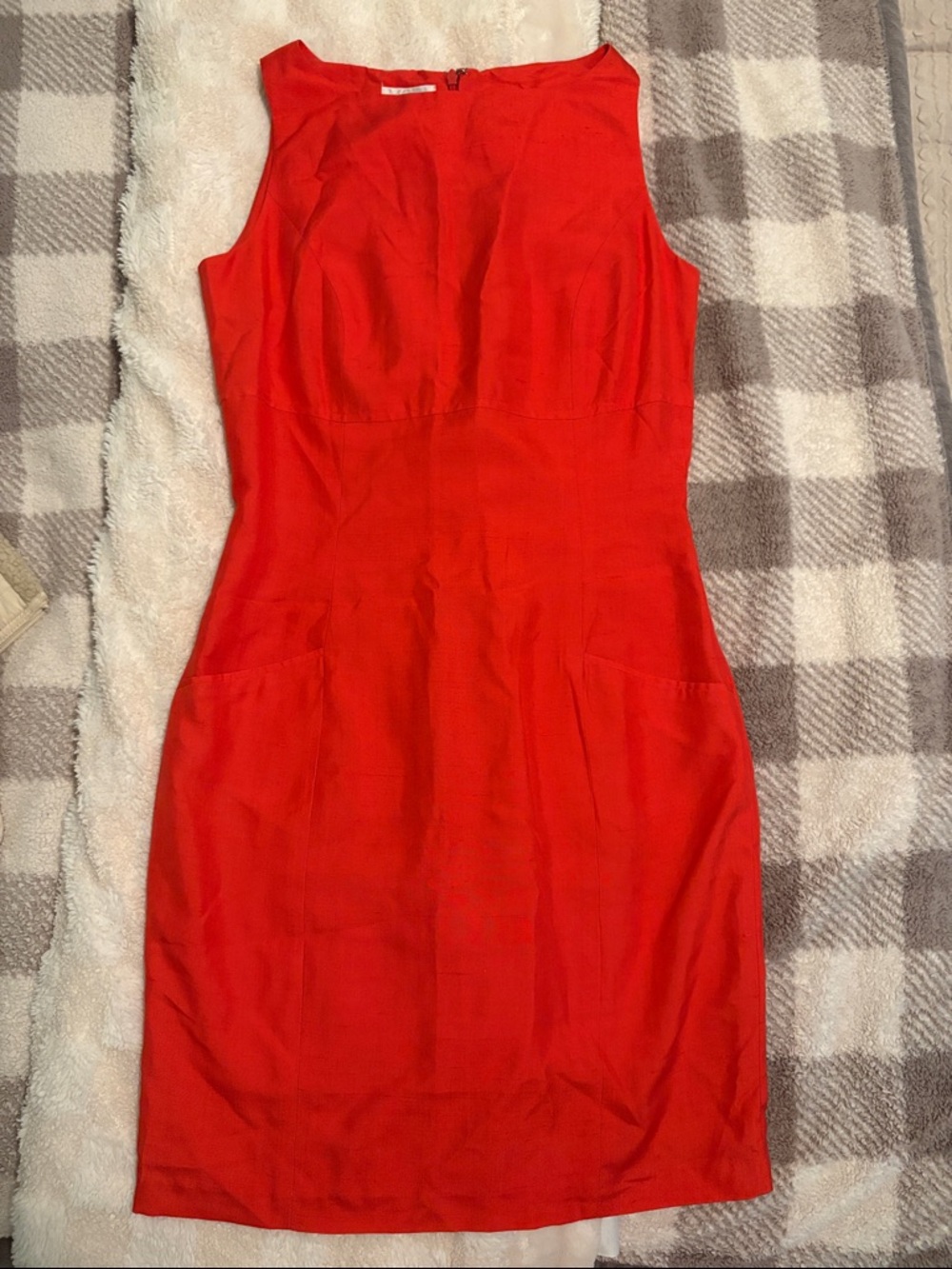 Moda Int’l 100% Silk Red Dress